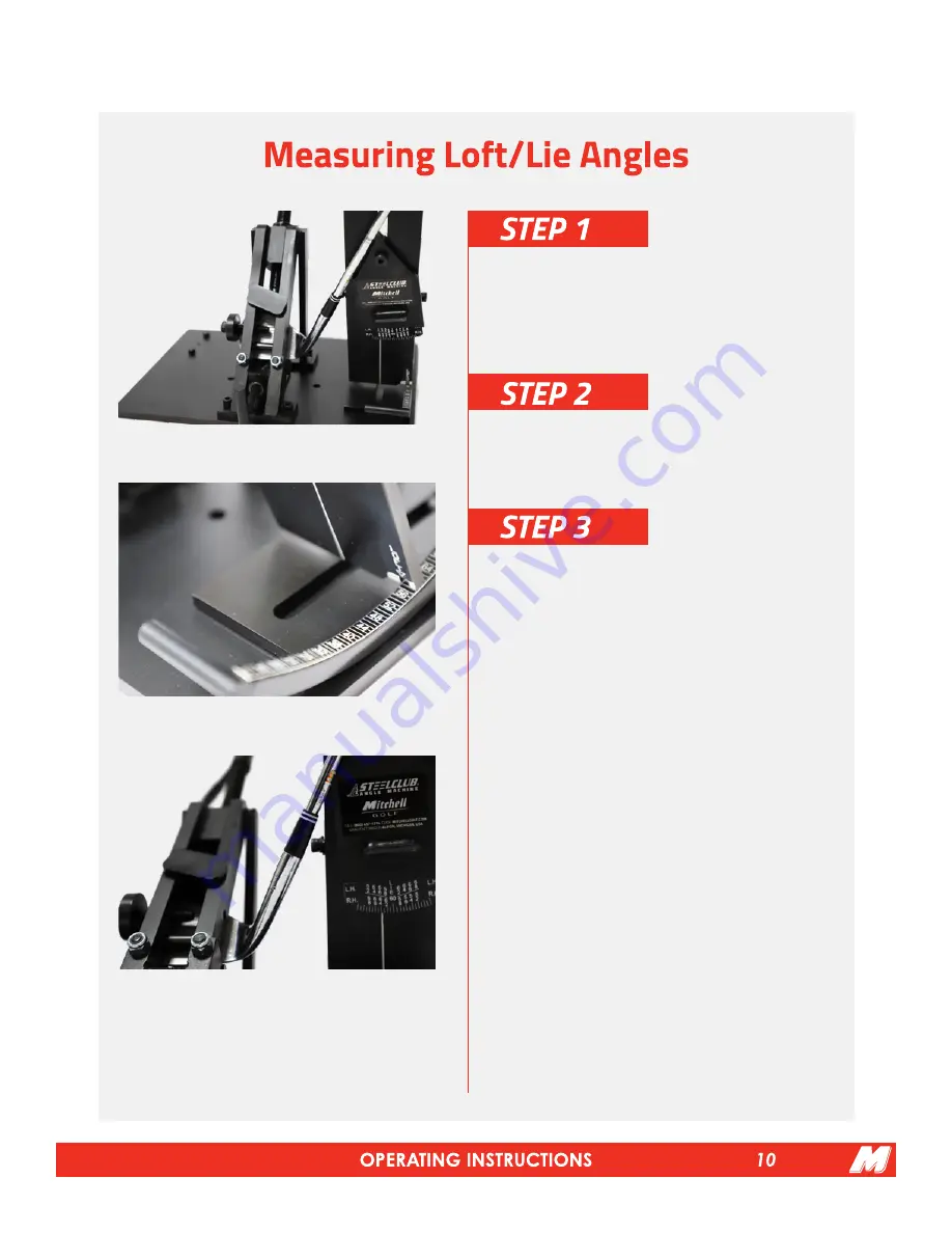 Mitchell Golf Steelclub User Manual Download Page 11