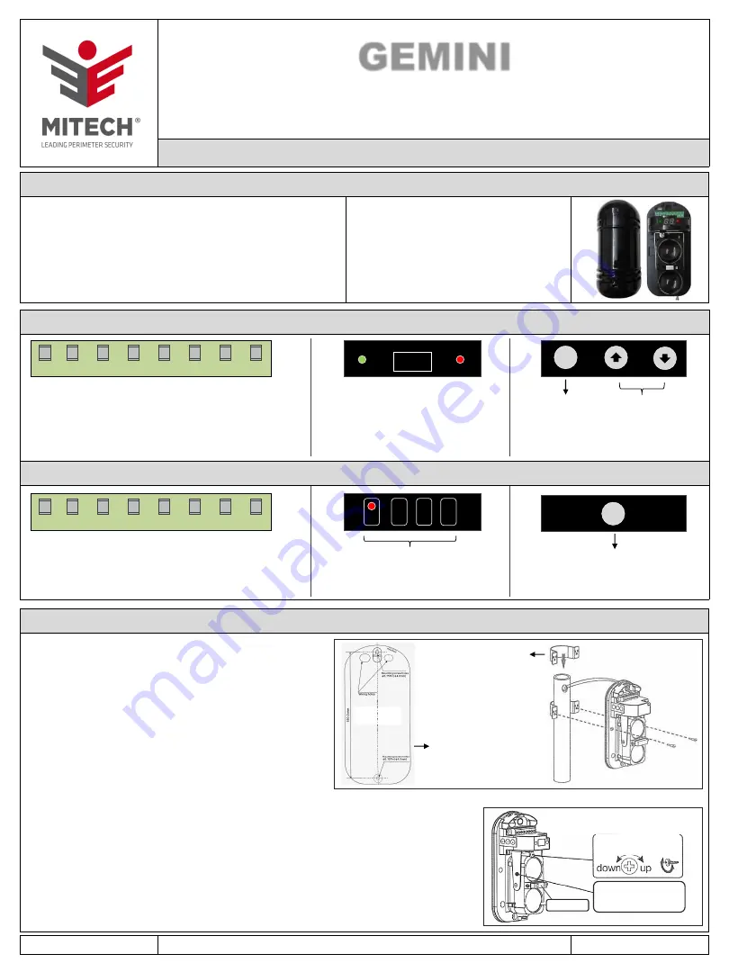 MITECH GEMINI 30 Installation And User Manual Download Page 1