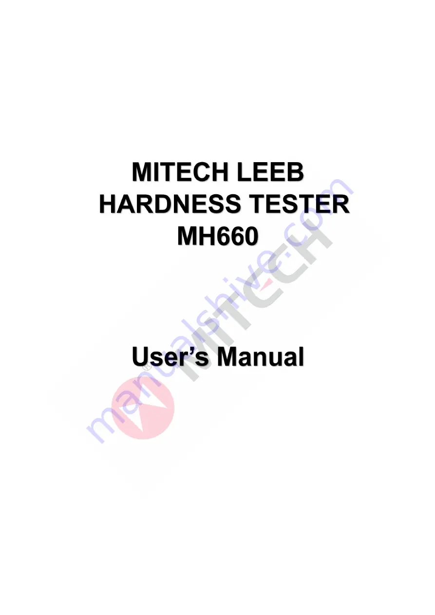 MITECH MH660 Скачать руководство пользователя страница 1