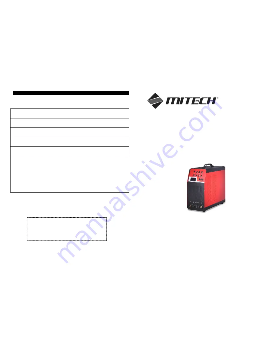 MITECH SUPER200P User Manual Download Page 1