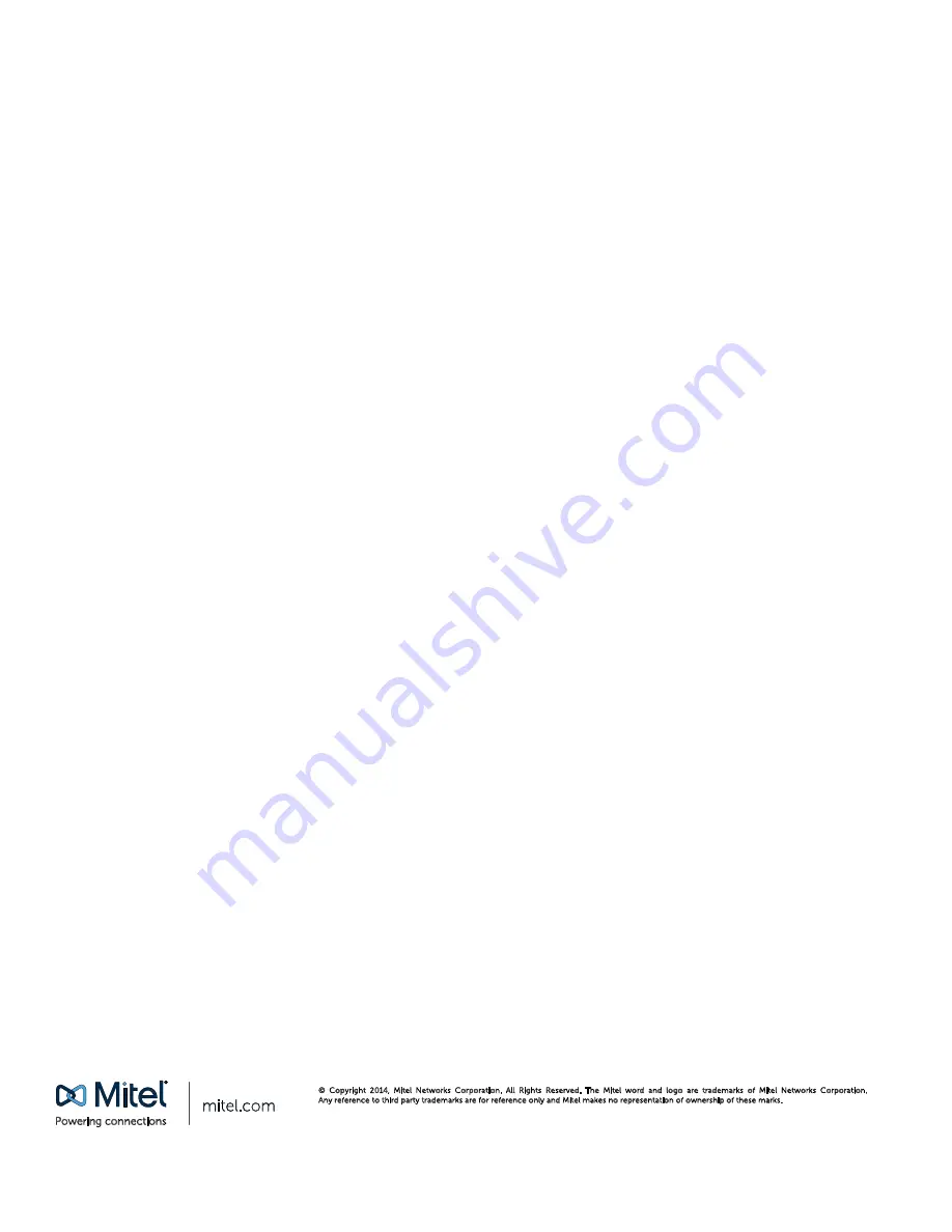 Mitel MiVoice 6721ip Linc Quick Start Manual Download Page 10