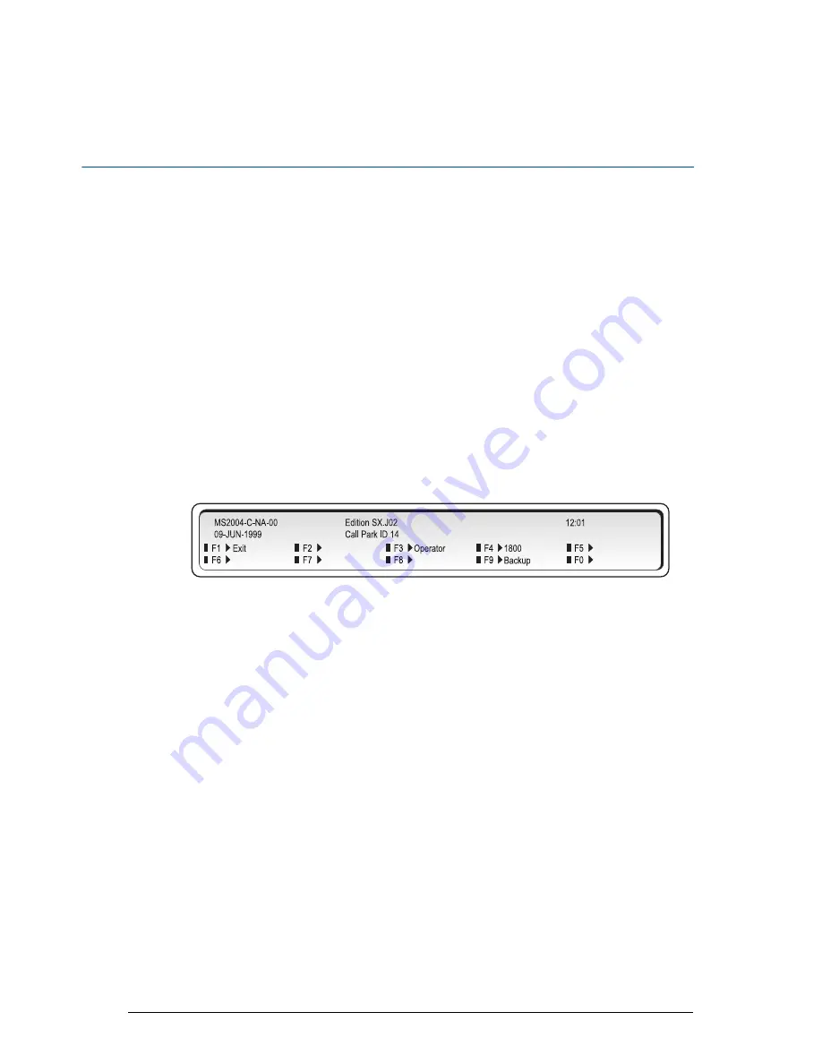 Mitel SUPERCONSOLE 1000 Скачать руководство пользователя страница 44