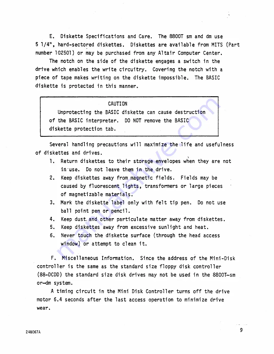 MITS 8800b-dm Documentation Download Page 19