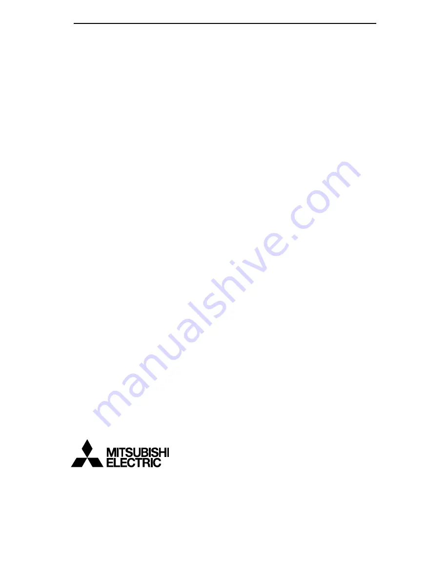 Mitsubishi Electric 3DC-1000 Owner'S Manual Download Page 13