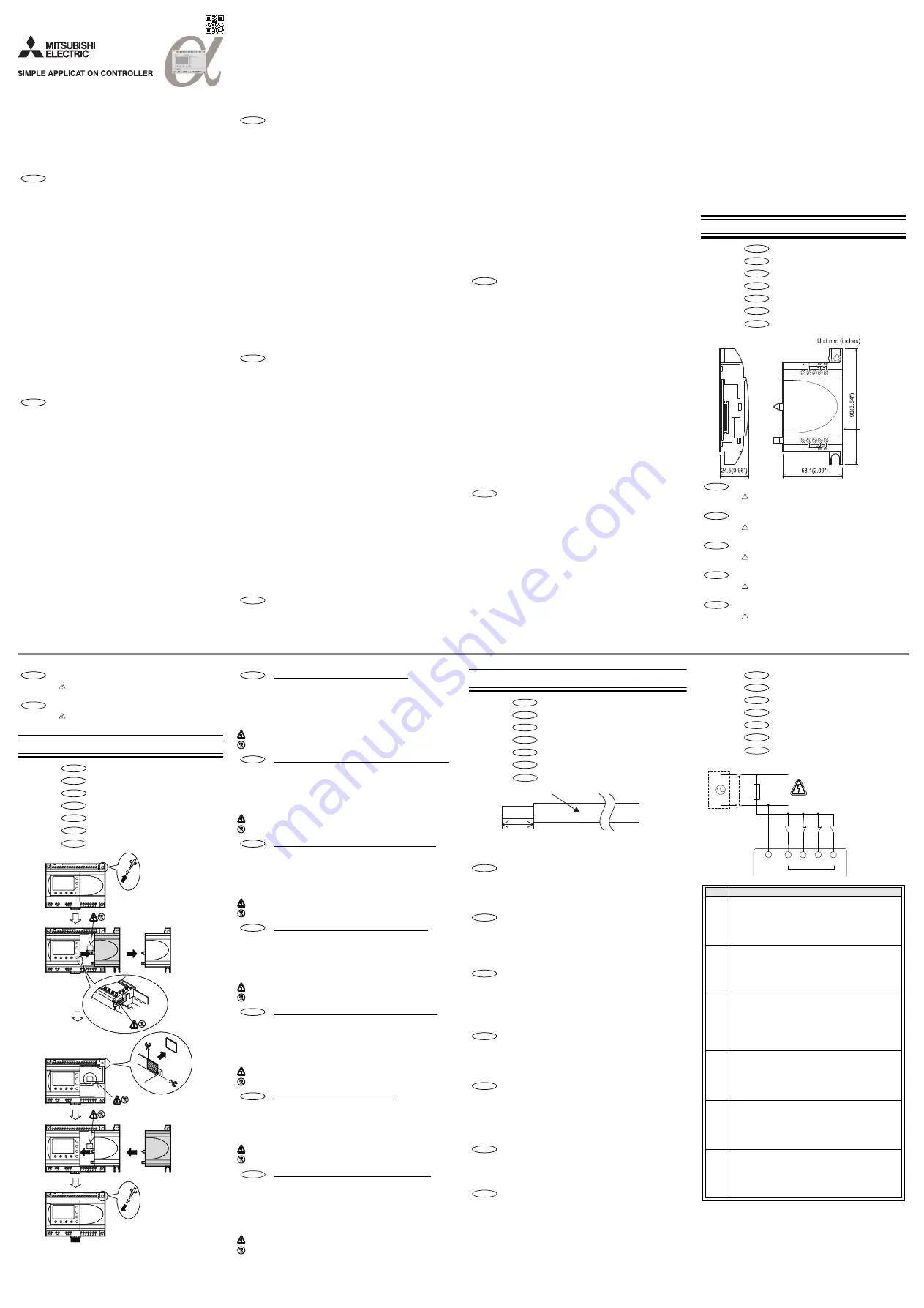 Mitsubishi Electric AL2-4EX-A2 Installation Manual Download Page 5