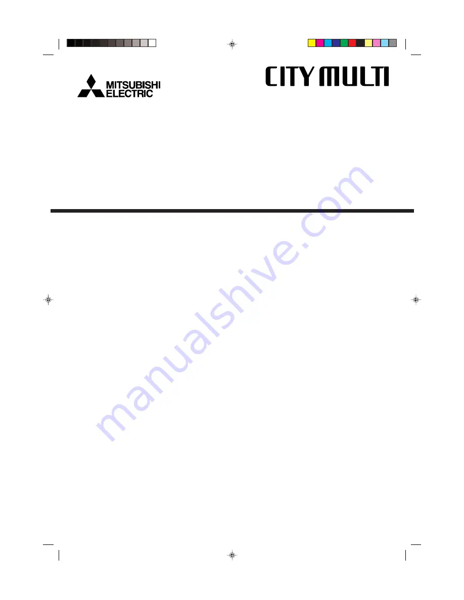 Mitsubishi Electric City Multi PCFY-P NGMU-E Installation Manual Download Page 1