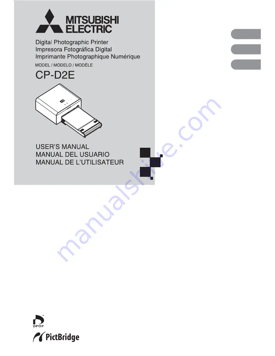 Mitsubishi Electric CP-D2E Скачать руководство пользователя страница 1