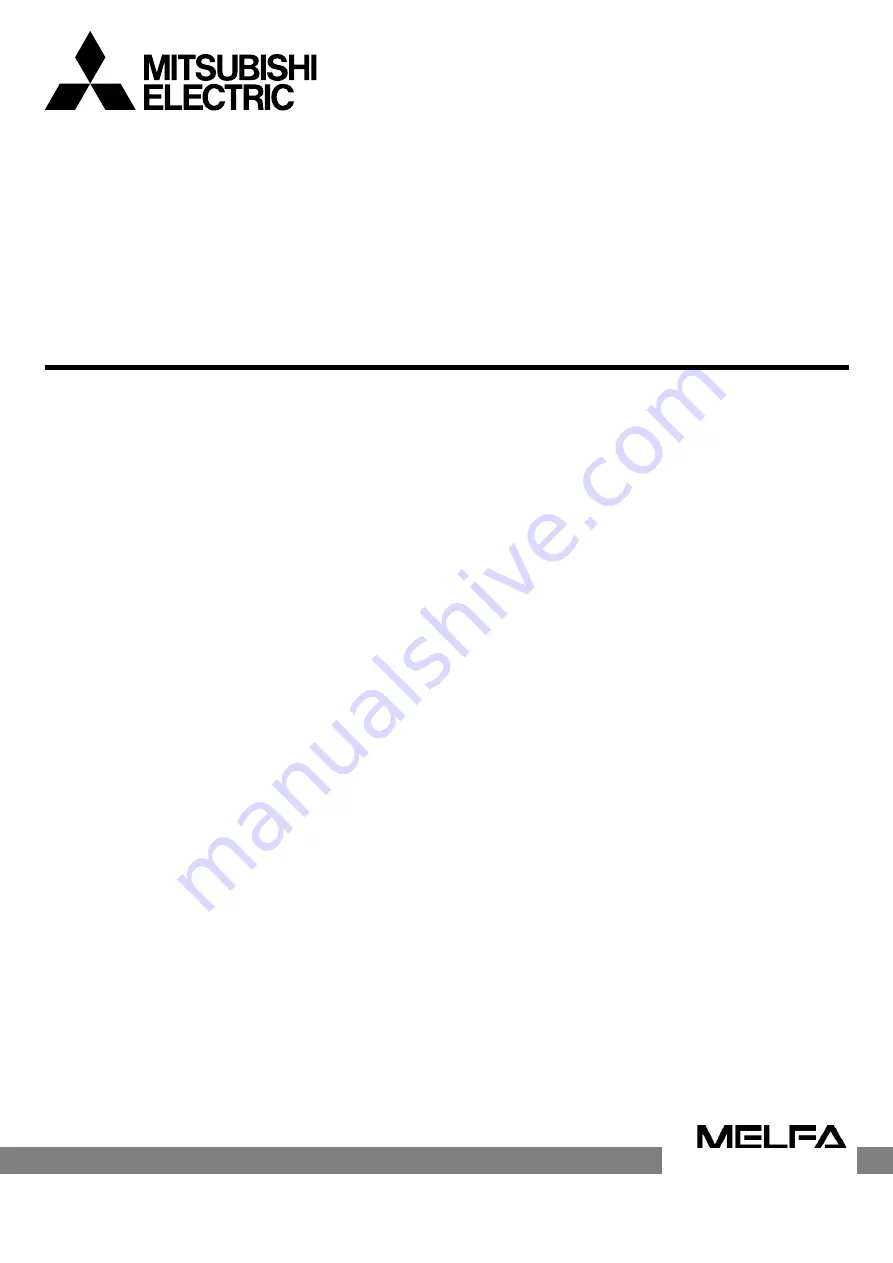 Mitsubishi Electric CR800-D Series User Manual Download Page 1