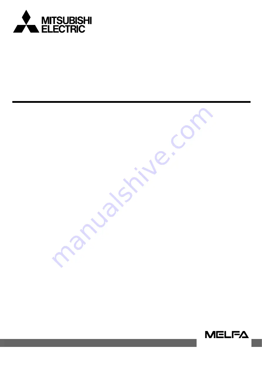 Mitsubishi Electric CR800 Series Special Specifications Manual Download Page 1