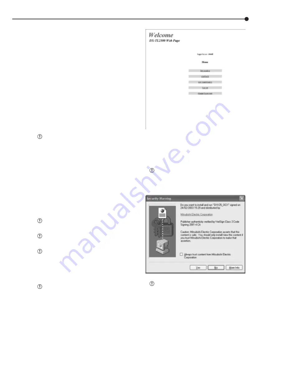 Mitsubishi Electric DX-TL2500U Installation And Operation Manual Download Page 87