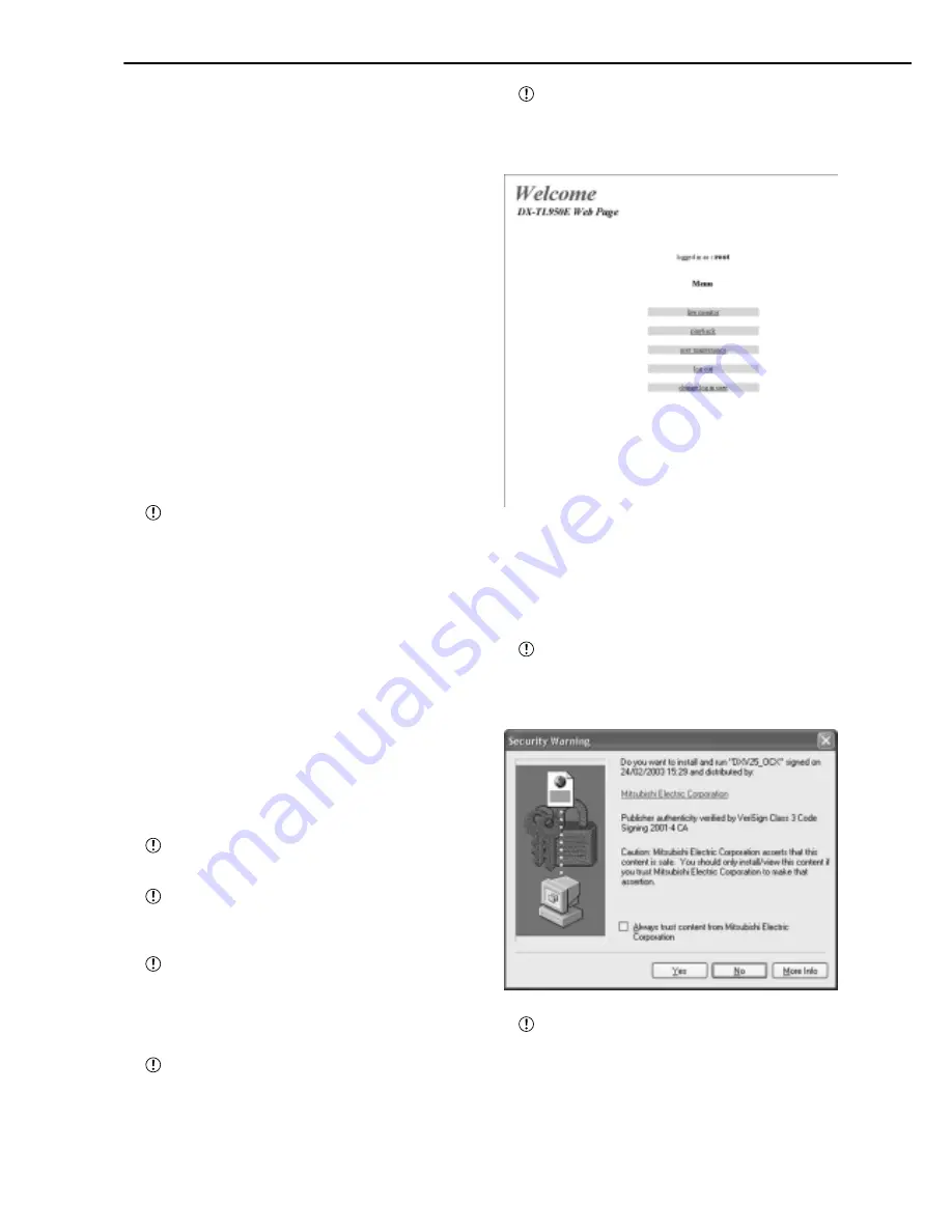 Mitsubishi Electric DX-TL950E Installation And Operation Manual Download Page 78