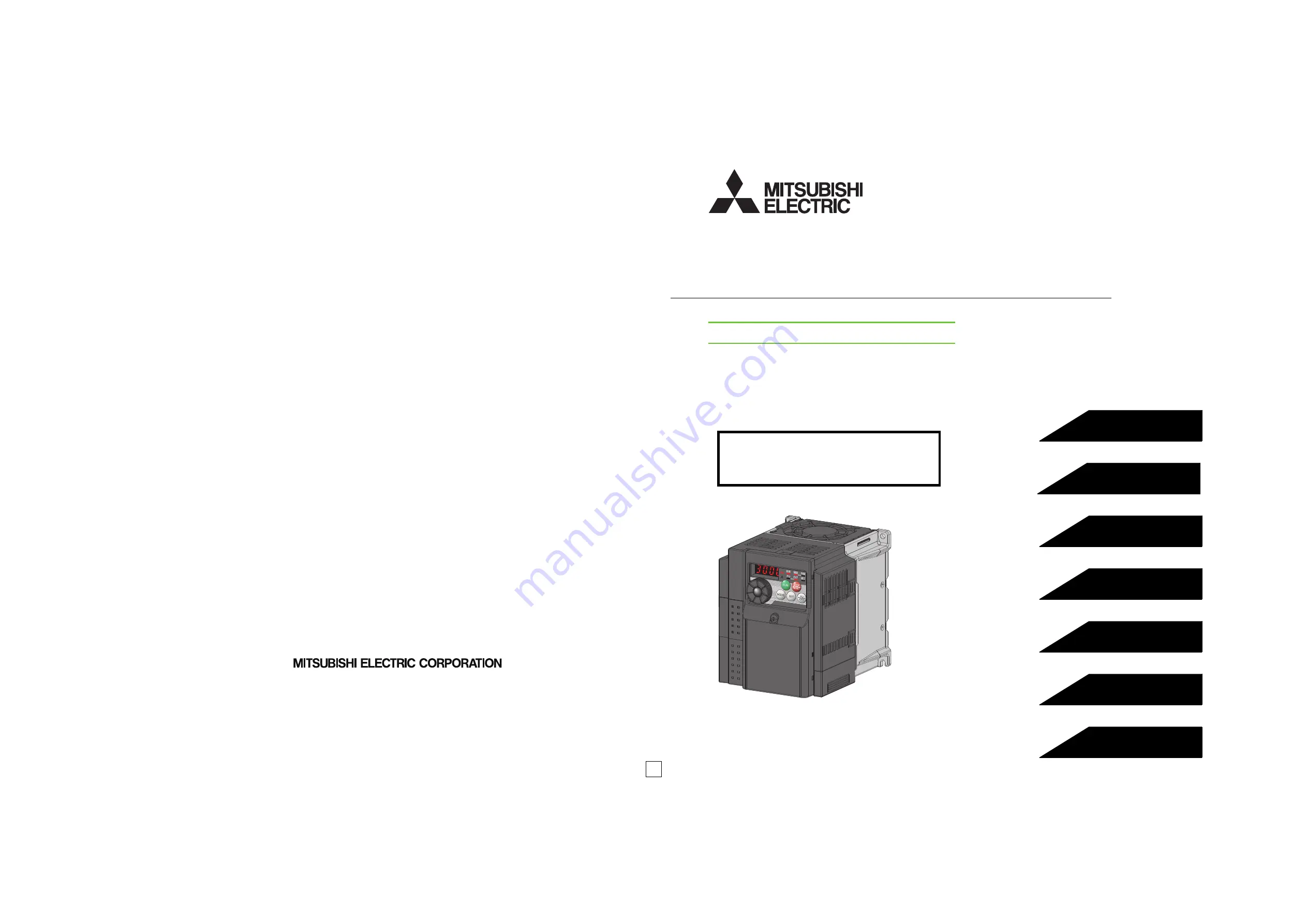 Mitsubishi Electric FR-D720-0.2K-G Скачать руководство пользователя страница 302