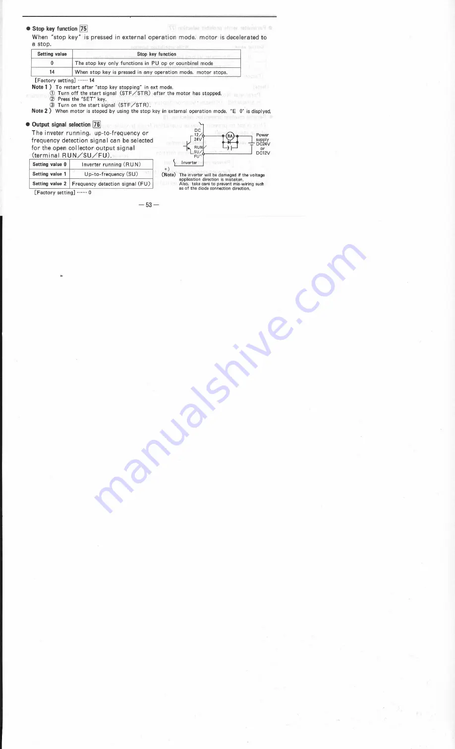 Mitsubishi Electric Freqrol FR-U120S-EC Instruction Manual Download Page 70