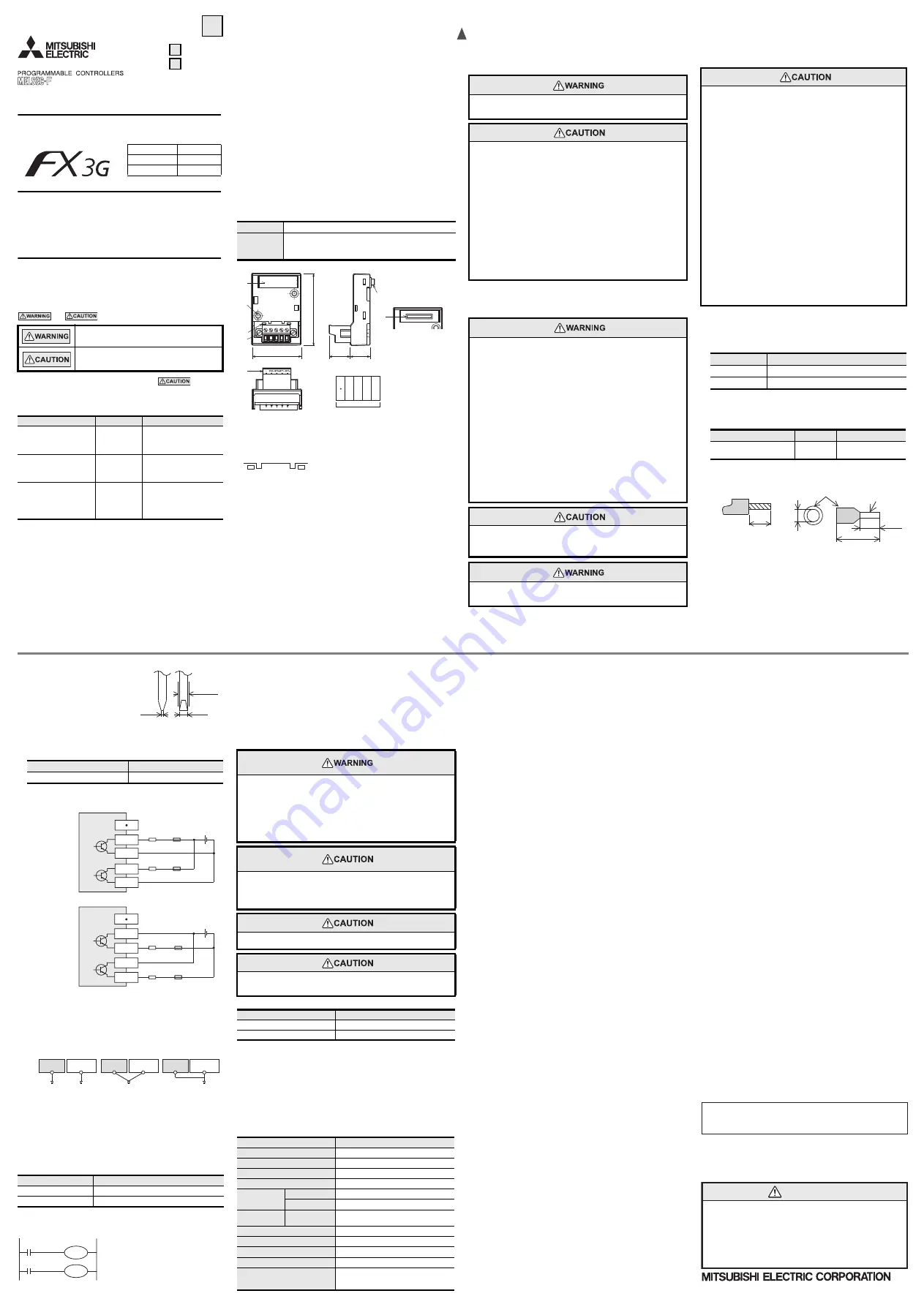 Mitsubishi Electric FX3G-2EYT-BD User Manual Download Page 1