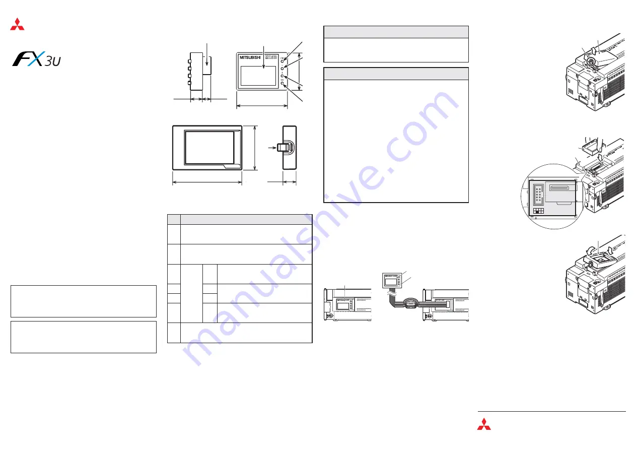 Mitsubishi Electric FX3U-7DM Installation Manual Download Page 2