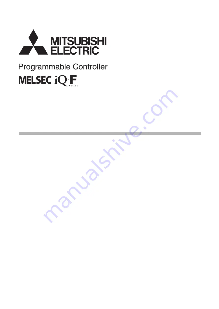 Mitsubishi Electric FX5U Series Training Manual Download Page 1