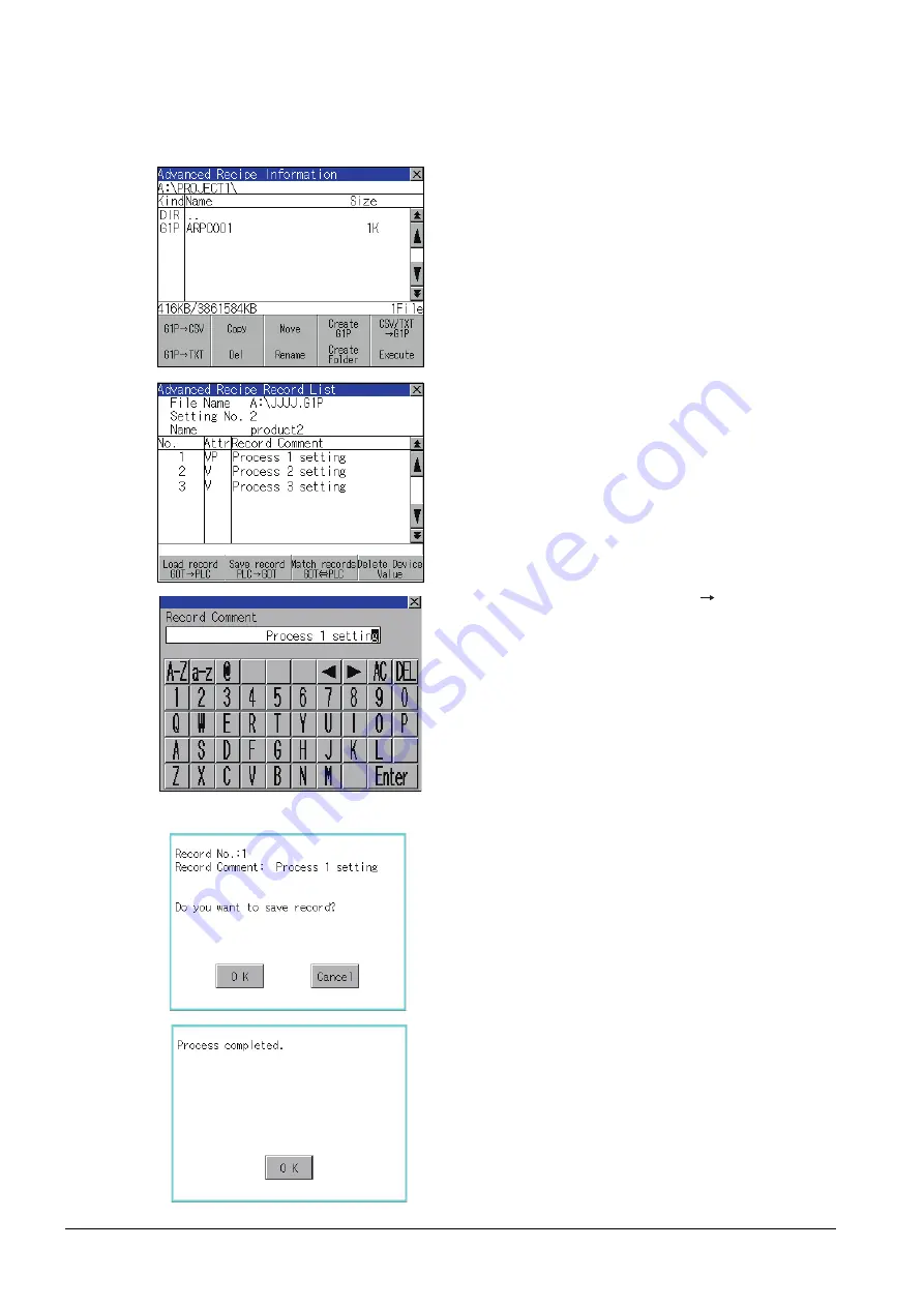 Mitsubishi Electric Got 1000 User Manual Download Page 182