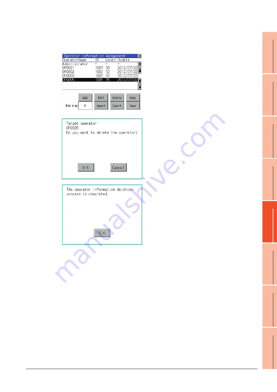 Mitsubishi Electric Got 1000 User Manual Download Page 215