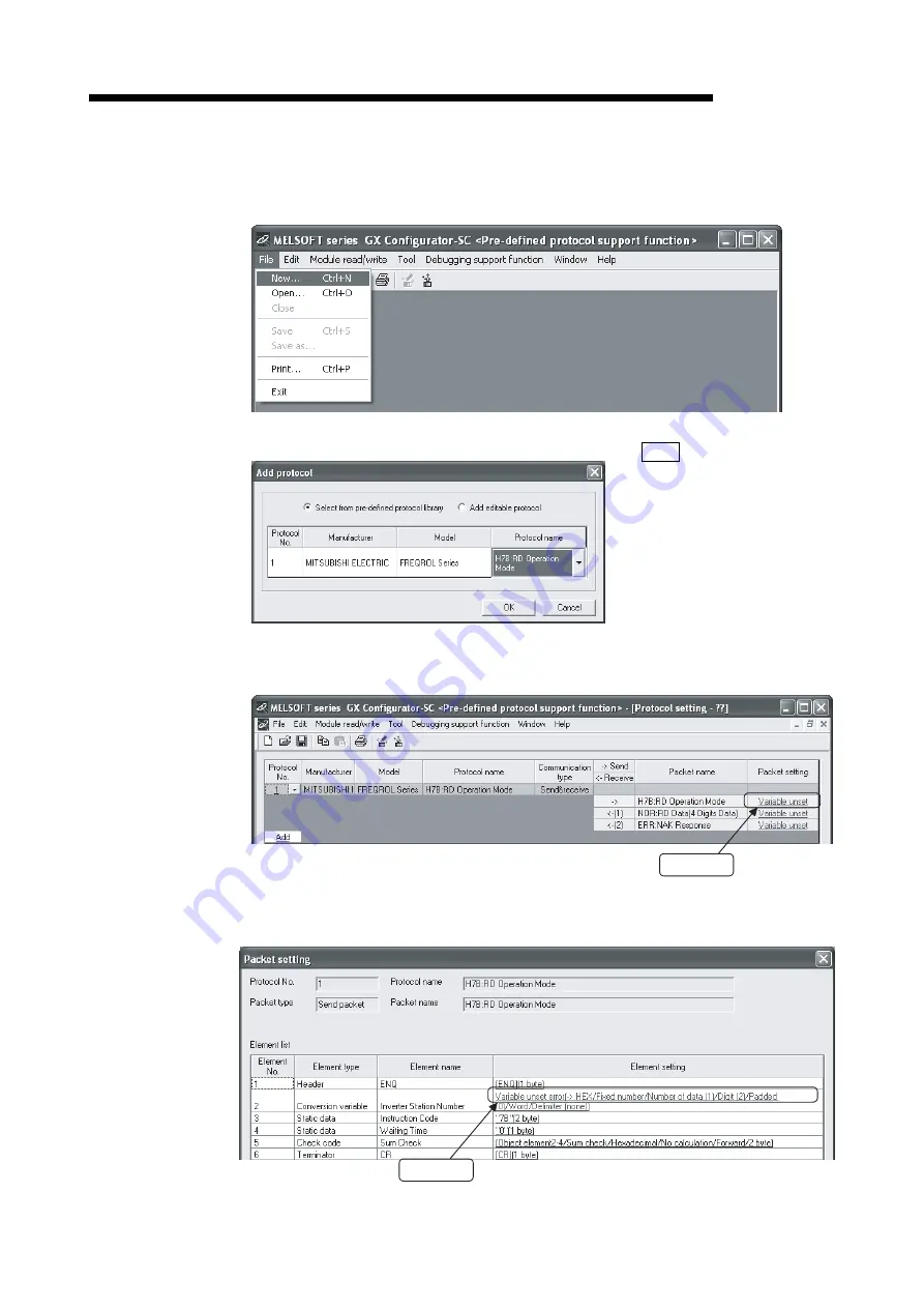 Mitsubishi Electric GX Configurator-SC User Manual Download Page 222