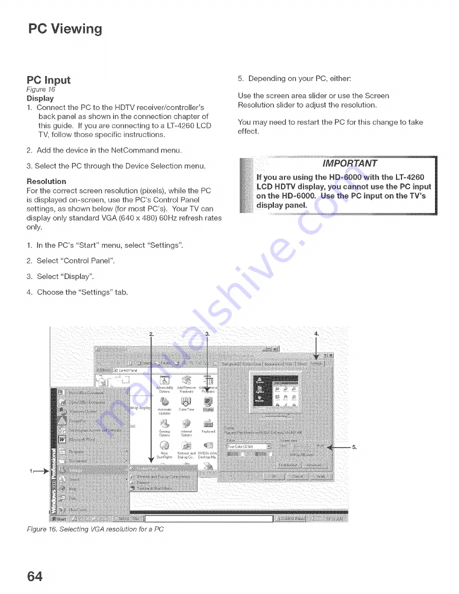 Mitsubishi Electric HD-6000 Скачать руководство пользователя страница 64