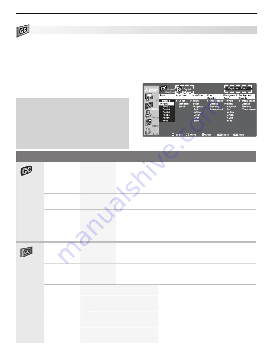 Mitsubishi Electric LT-40133 Owner'S Manual Download Page 40