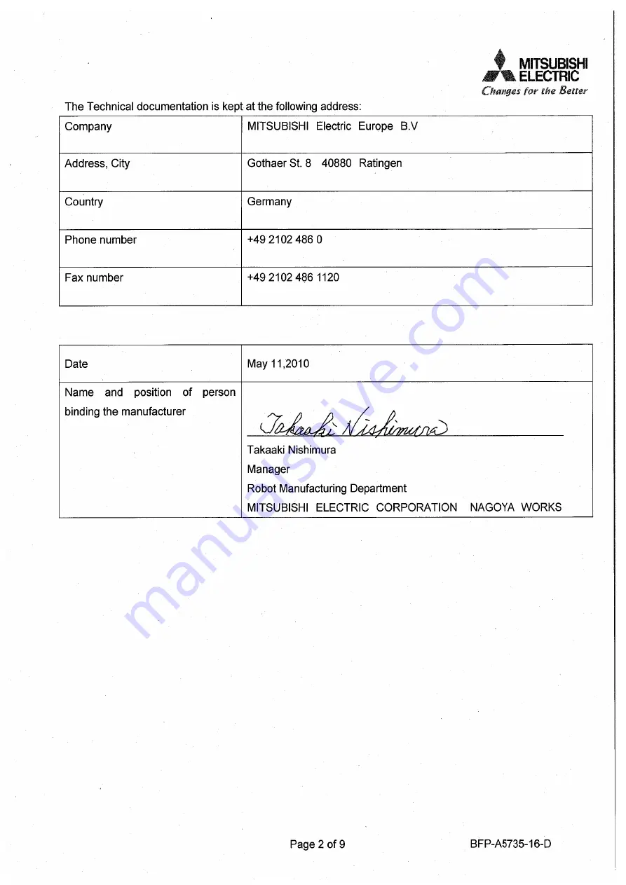 Mitsubishi Electric MELFA 2SDB Скачать руководство пользователя страница 126