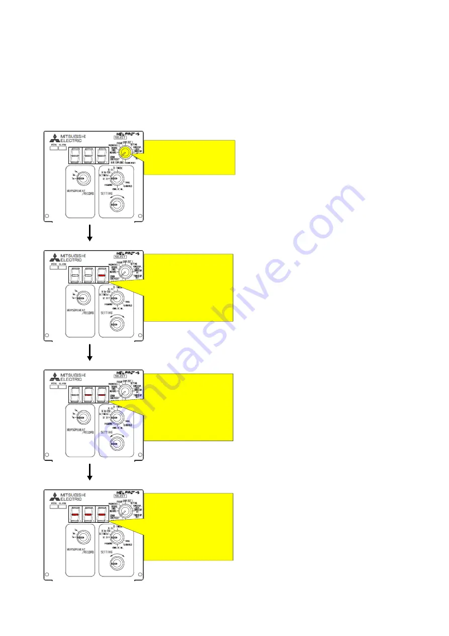 Mitsubishi Electric MELPRO CBV2 -A02S1 Operation Manual Download Page 45