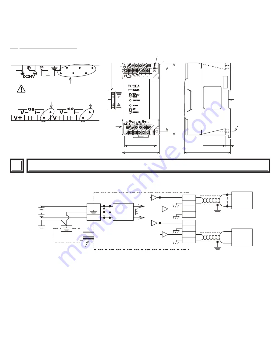 Mitsubishi Electric MELSEC FX-2DA User Manual Download Page 2