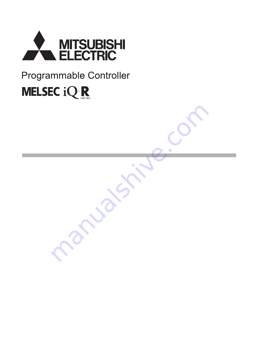 Mitsubishi Electric MELSEC iQ-R04ENCPU User Manual Download Page 1