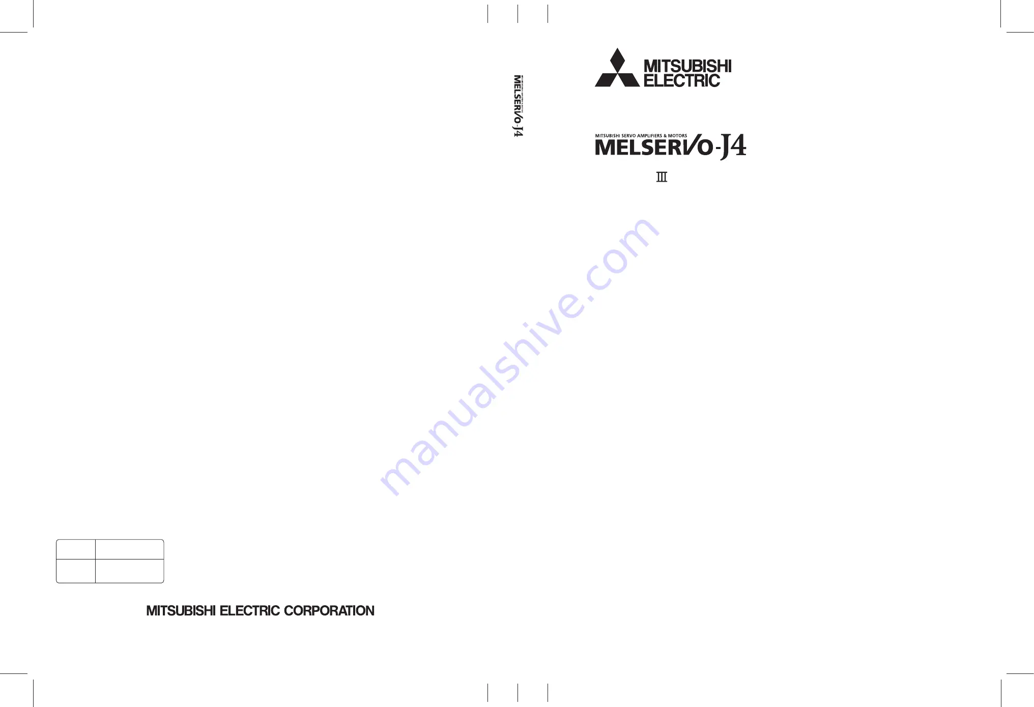 Mitsubishi Electric MELSERVO MR-J4-B-LL Series Instruction Manual Download Page 1