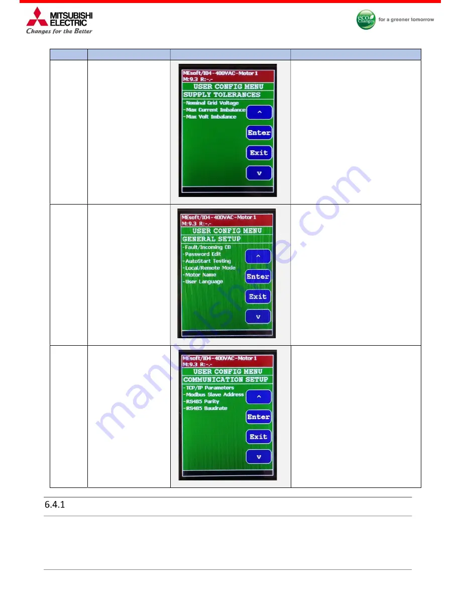 Mitsubishi Electric MEsoftstart/I00 Users, Installation & Instruction Manual Download Page 67