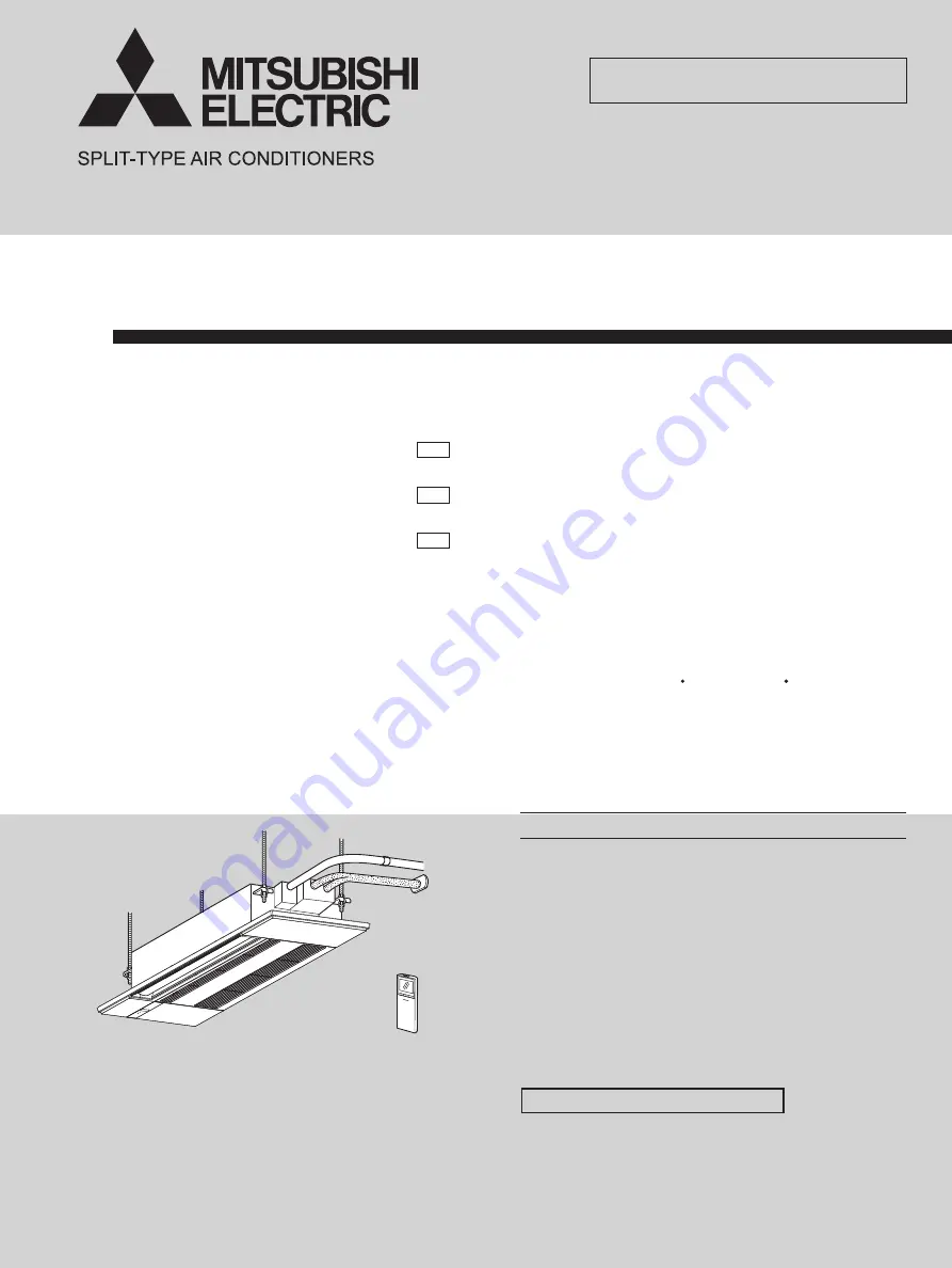 Mitsubishi Electric MLZ-KP09NA Скачать руководство пользователя страница 1