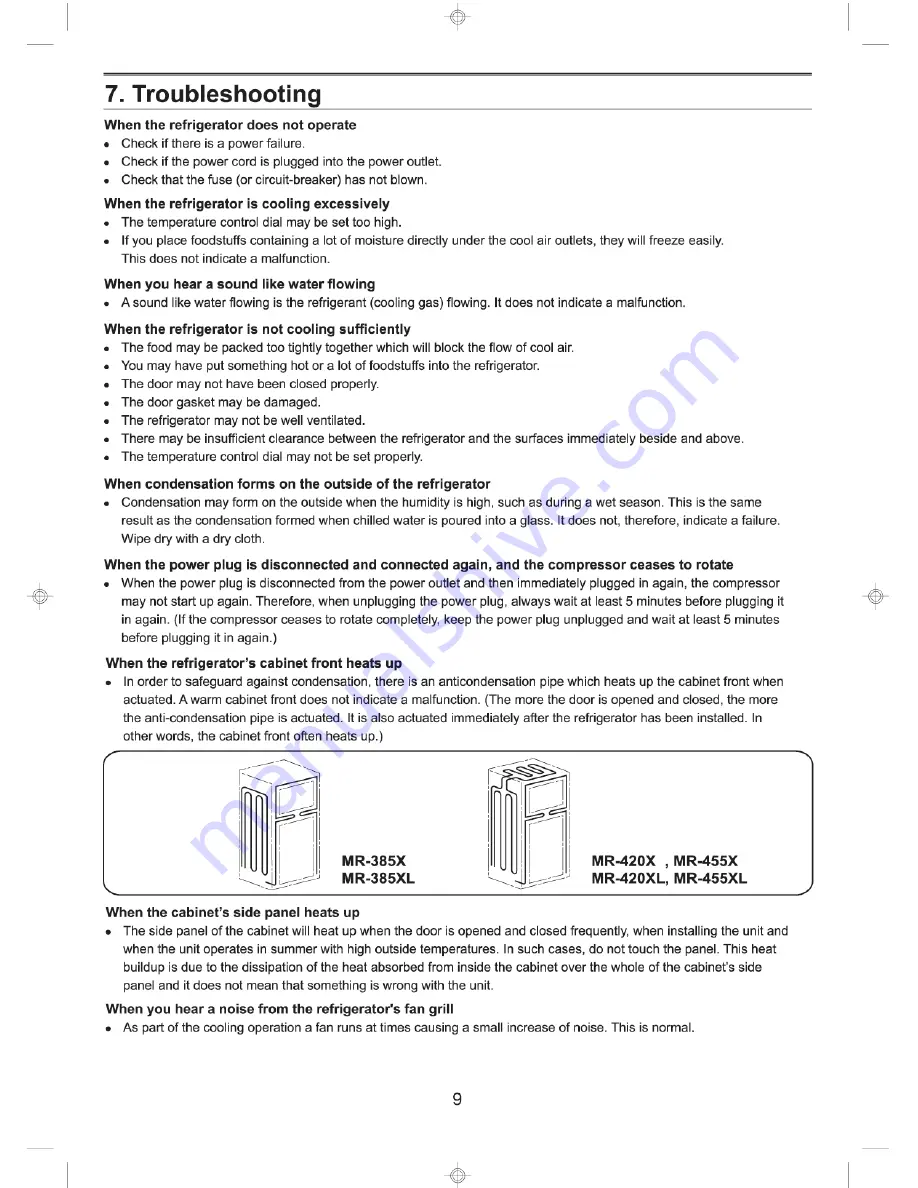 Mitsubishi Electric MR-385X Скачать руководство пользователя страница 9