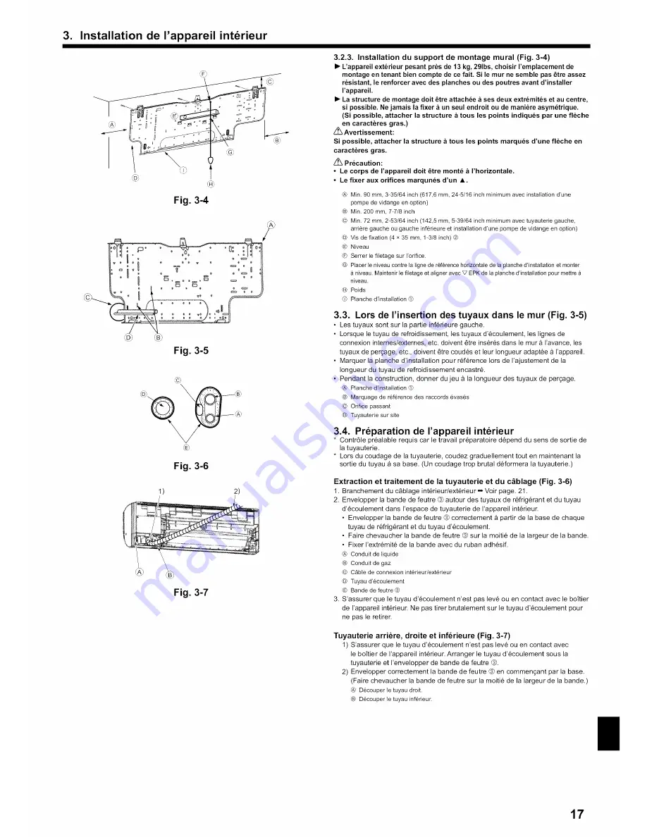 Mitsubishi Electric Mr. Slim PKA-A-HA4 Installation Manual Download Page 17