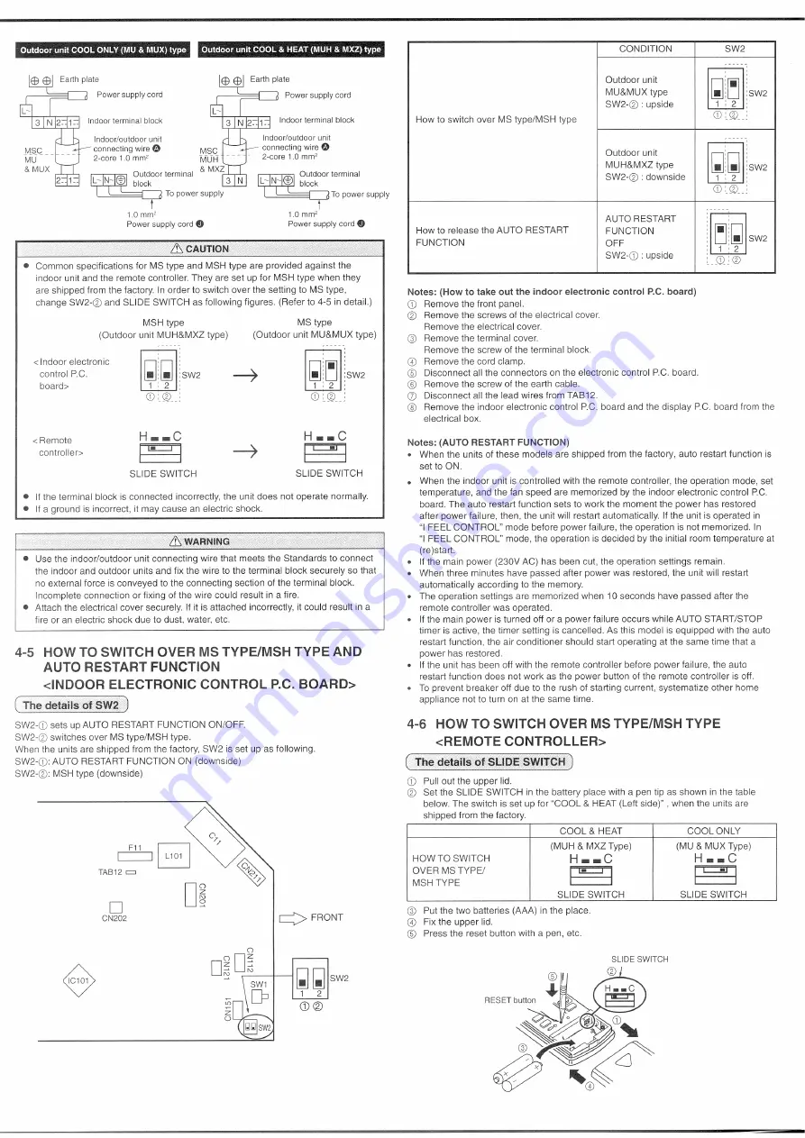 Mitsubishi Electric MS-A07 YV Series Скачать руководство пользователя страница 4