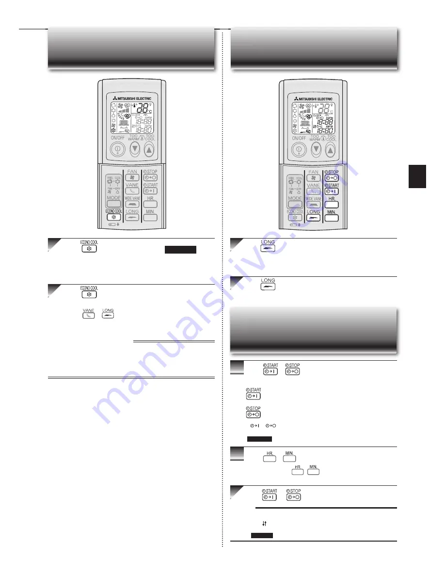 Mitsubishi Electric MS-GE50VB Operating Instructions Manual Download Page 43