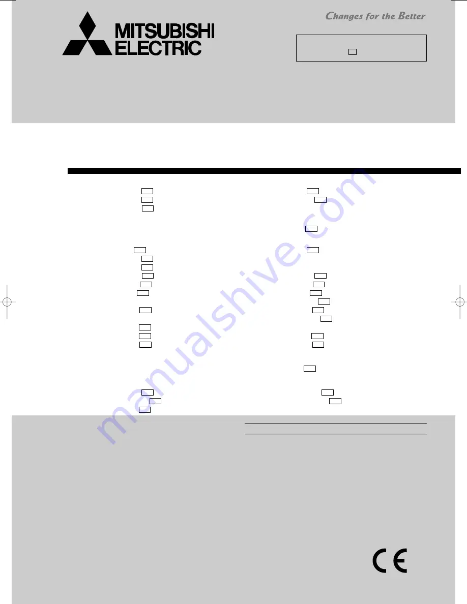 Mitsubishi Electric MSC-CA20VB Скачать руководство пользователя страница 1