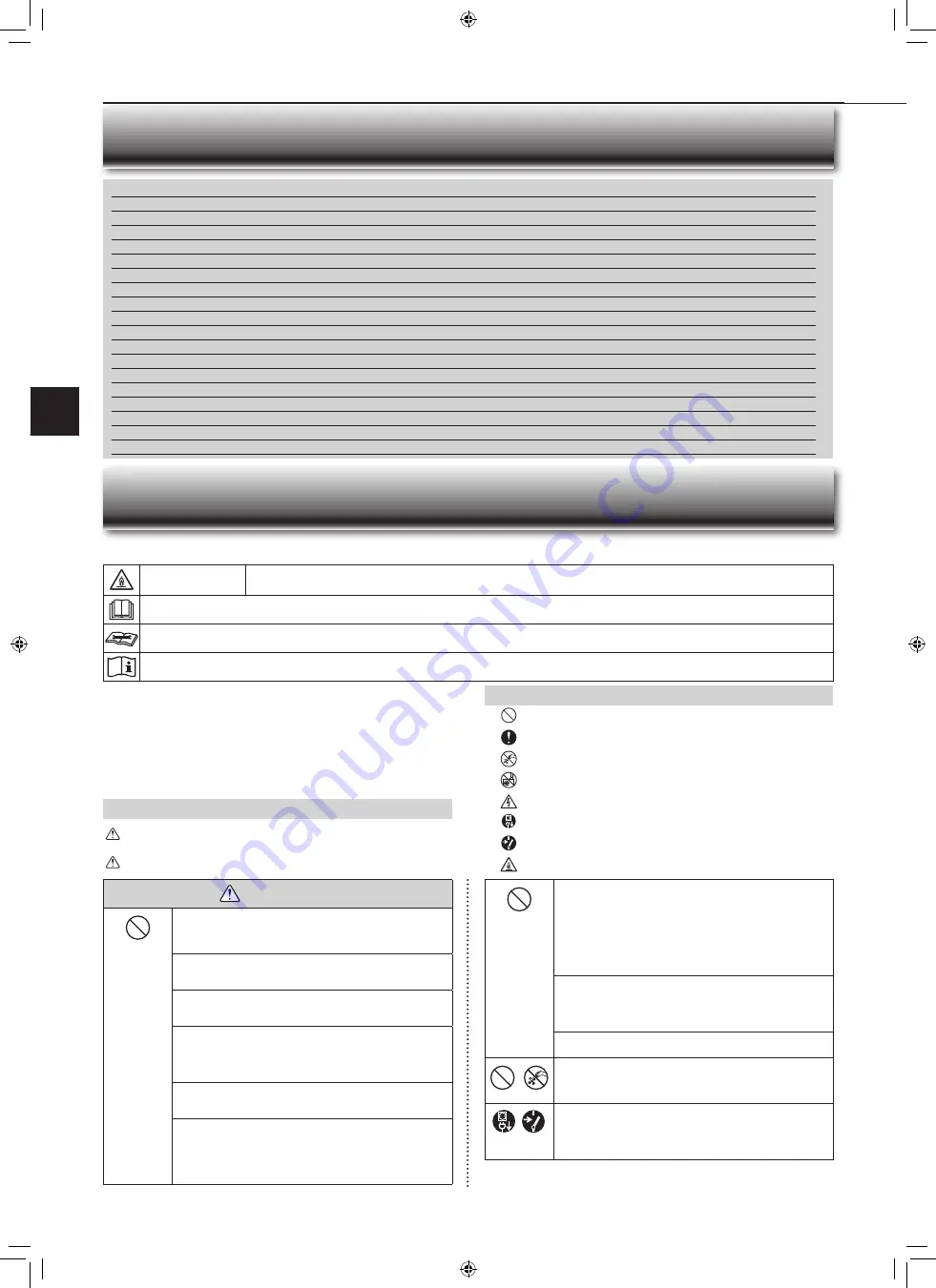 Mitsubishi Electric MSY-GW25VFD Operating Instructions Manual Download Page 2