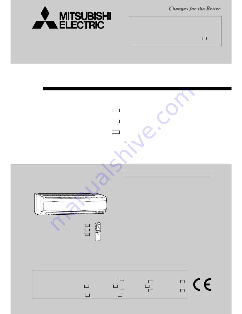 Mitsubishi Electric MSZ-A18YV Service Manual Download Page 1