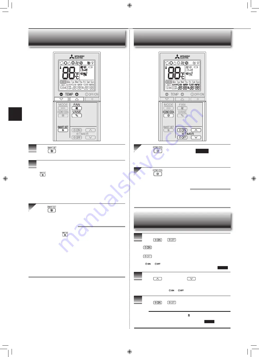 Mitsubishi Electric MSZ-EF09NAB Operating Instructions Manual Download Page 8