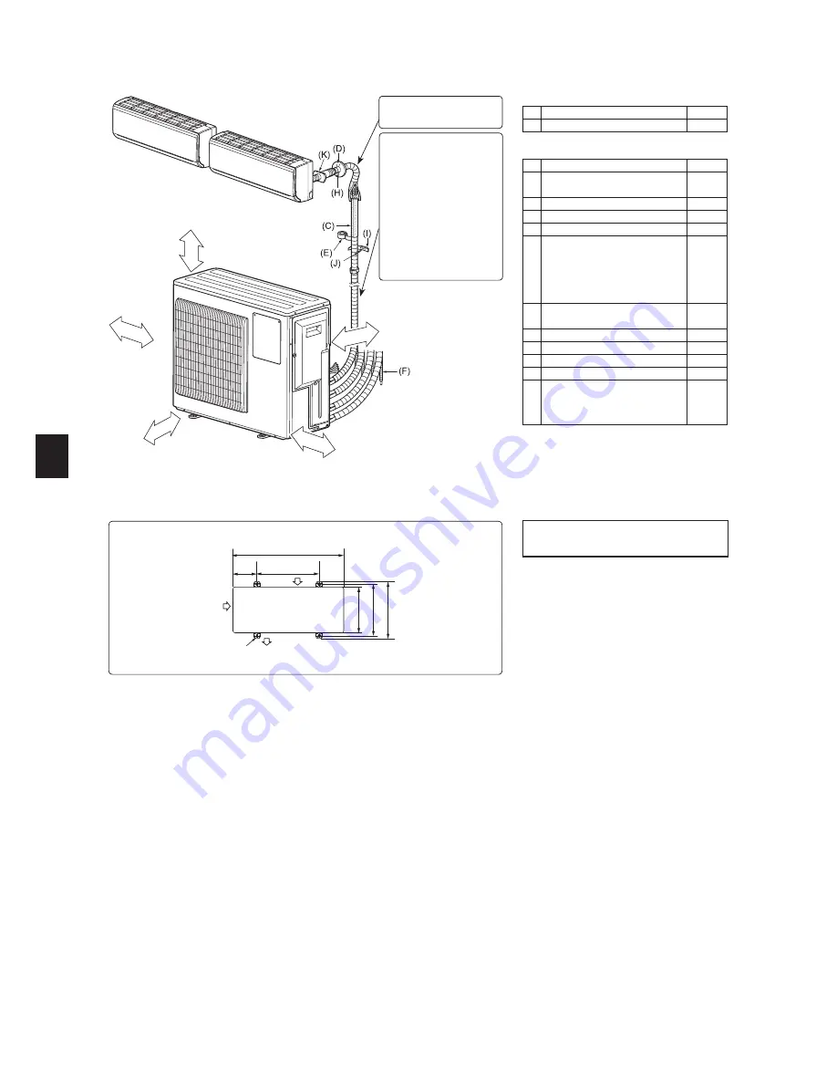 Mitsubishi Electric MXZ-3C54VA Installation Manual Download Page 16