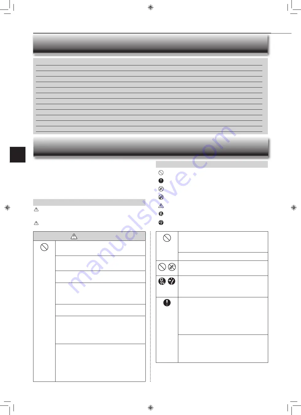 Mitsubishi Electric MY-GL24NA Operating Instructions Manual Download Page 12