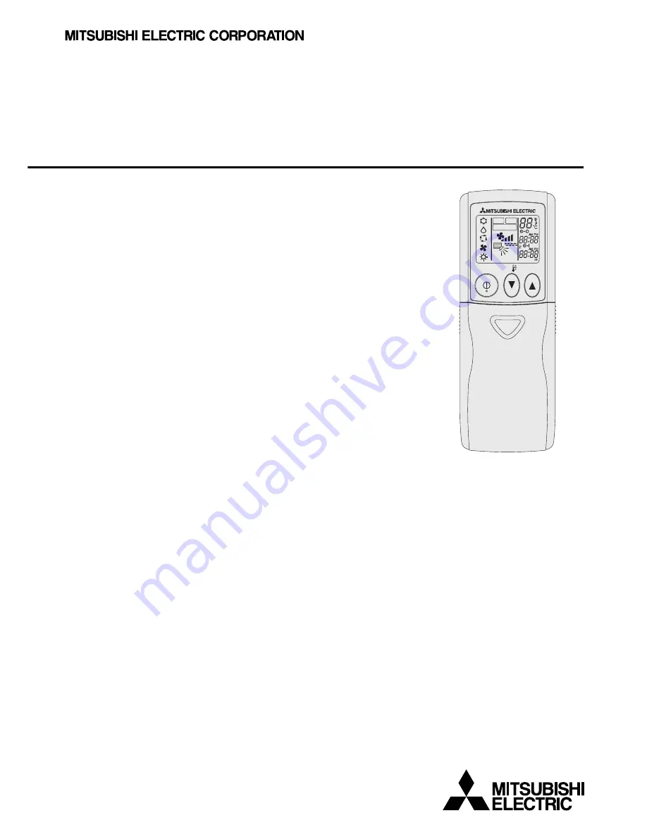 Mitsubishi Electric PAR-SL97A-E Instruction Book Download Page 1