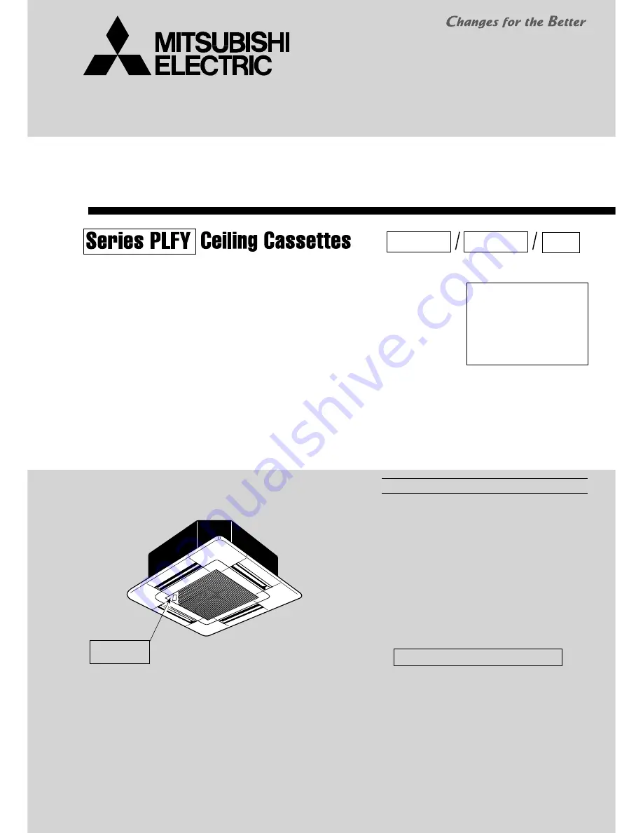 Mitsubishi Electric PLFY-P20VCM-E2.TH Скачать руководство пользователя страница 1