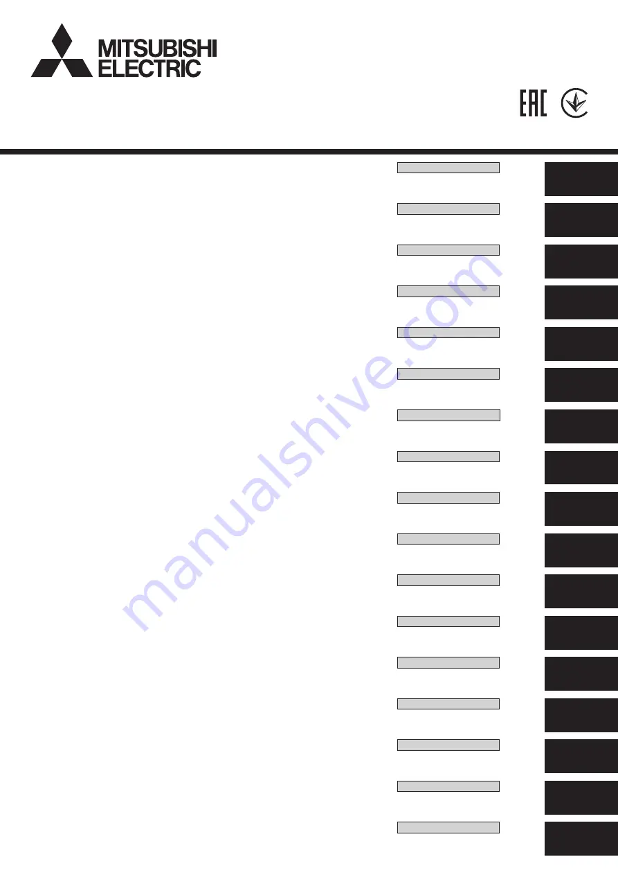 Mitsubishi Electric PUHZ-SHW HA Series Скачать руководство пользователя страница 1