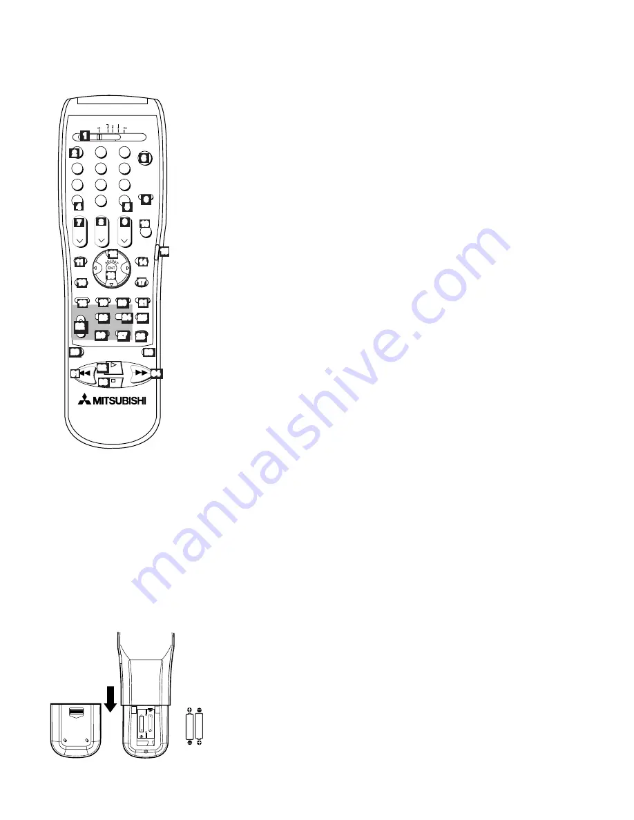 Mitsubishi Electric WD-52825 Скачать руководство пользователя страница 36