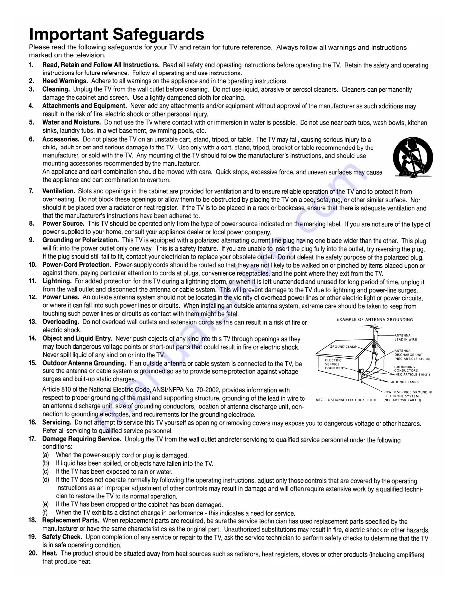 Mitsubishi Electric WD-57733 Скачать руководство пользователя страница 5