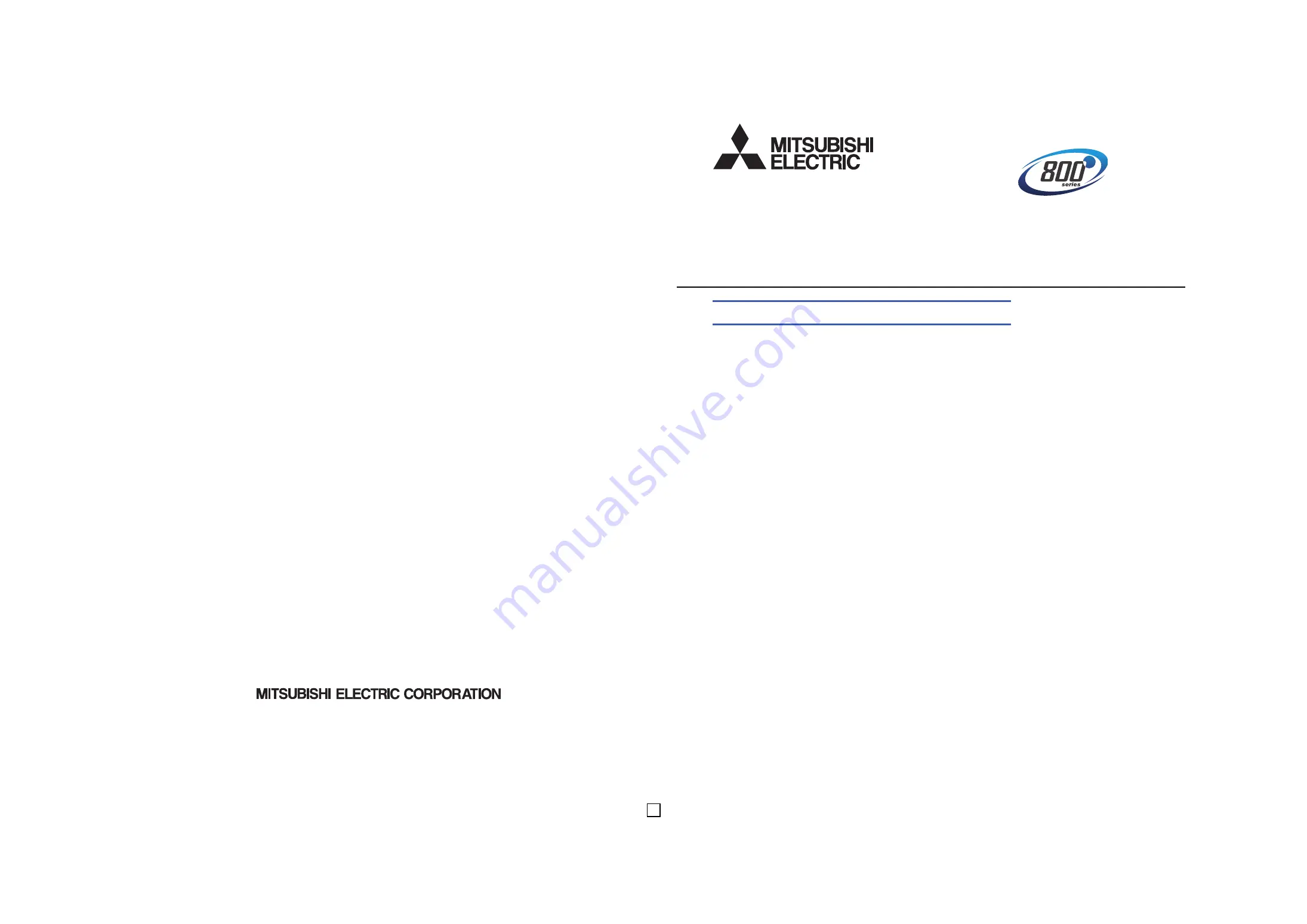 Mitsubishi Electronic FR-E860 Series Скачать руководство пользователя страница 80