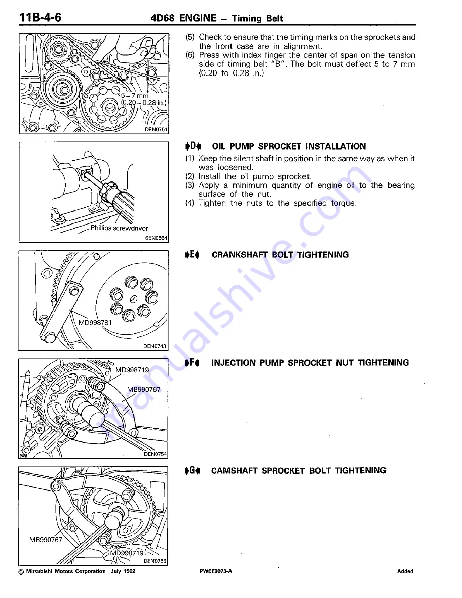 Mitsubishi 4D68 Workshop Manual Download Page 27