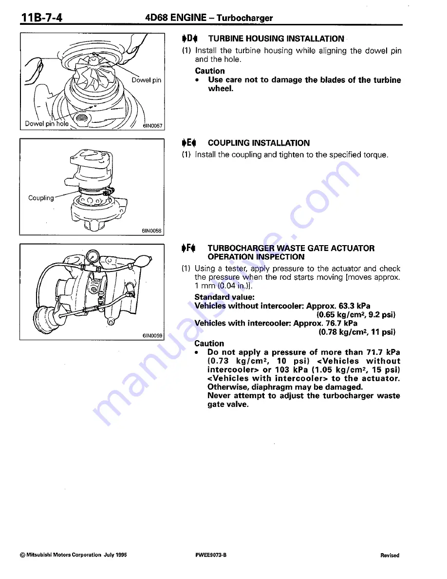 Mitsubishi 4D68 Workshop Manual Download Page 43